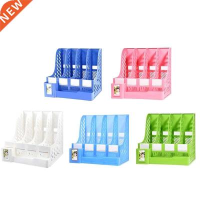 Tabletop File Organizer Holder with Lable Window for School