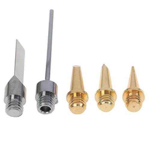5pcs Replacement Copper Tips Nozzle 适用于 HS-1115K Solderin