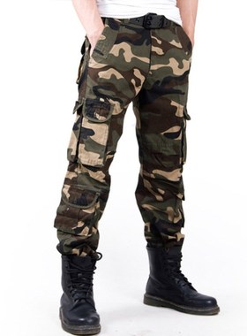 Casual overalls men's loose sports pants camouflage pants