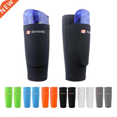 1 Pair Sports Soccer Shin Guard Pad Sleeve Sock Leg Support