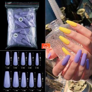 500pcs Fake New Design Stiletto ABS Coffin Long bag Nails