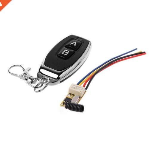 RF 2CH Mini Remote Control Switch Waterproof 12V DC3.7V to 2
