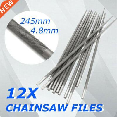 12x 3/16" 4.8mm Chainsaw Files Sharpener Carbon Ste