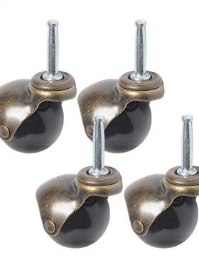 2 Inch Ball Caster Wheel with Stem Bronze Vintage Antique Sw