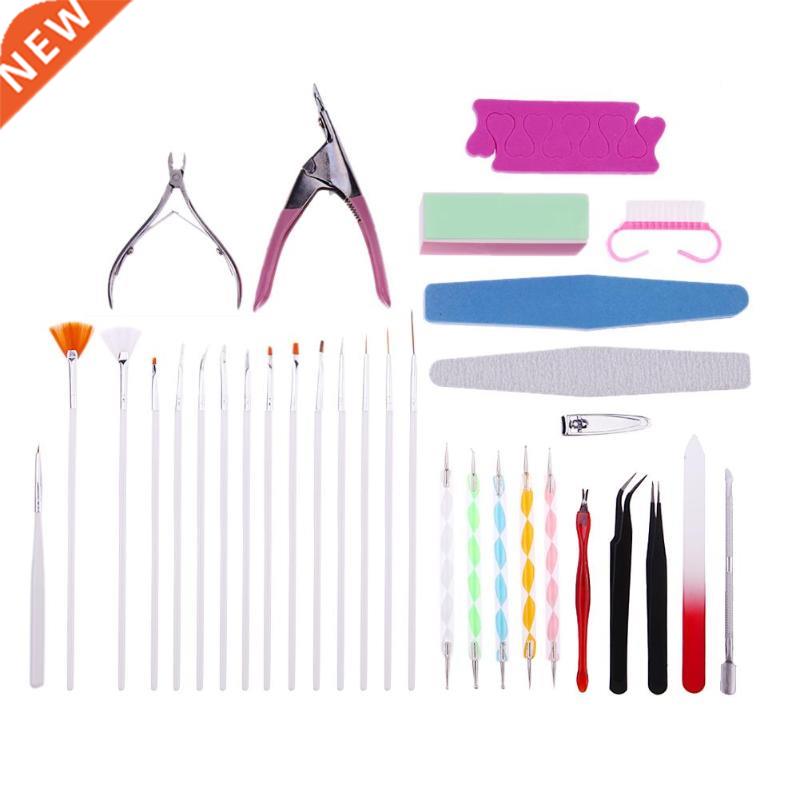 15 pièces/ensemble Nail Art Conseils Outil Kits D'art D'ong