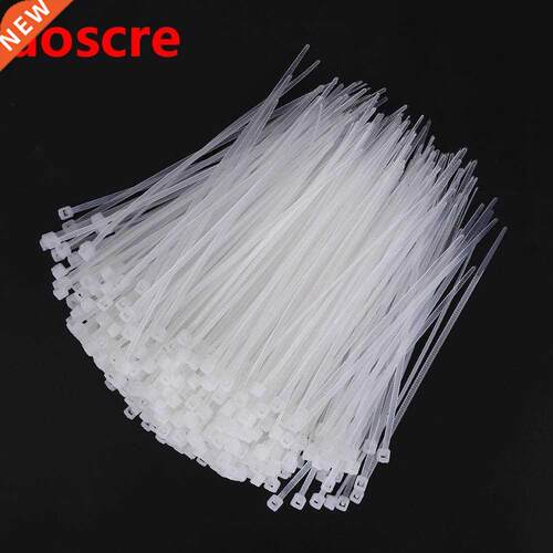 1000pcs Nylon Cable Ties Zip Ties White Standard Self-lockin
