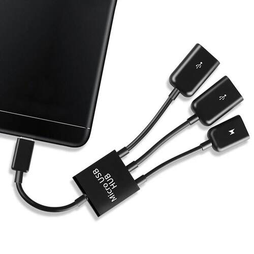 1pcs  In 1 Durable Type C Male To Female Micro OTG USB Por