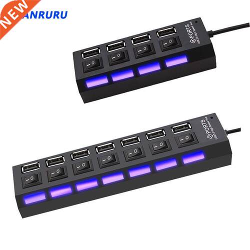 USB 2.0 Hub USB Hub 2.0 Multi USB Splitter Hub Use Power Ada