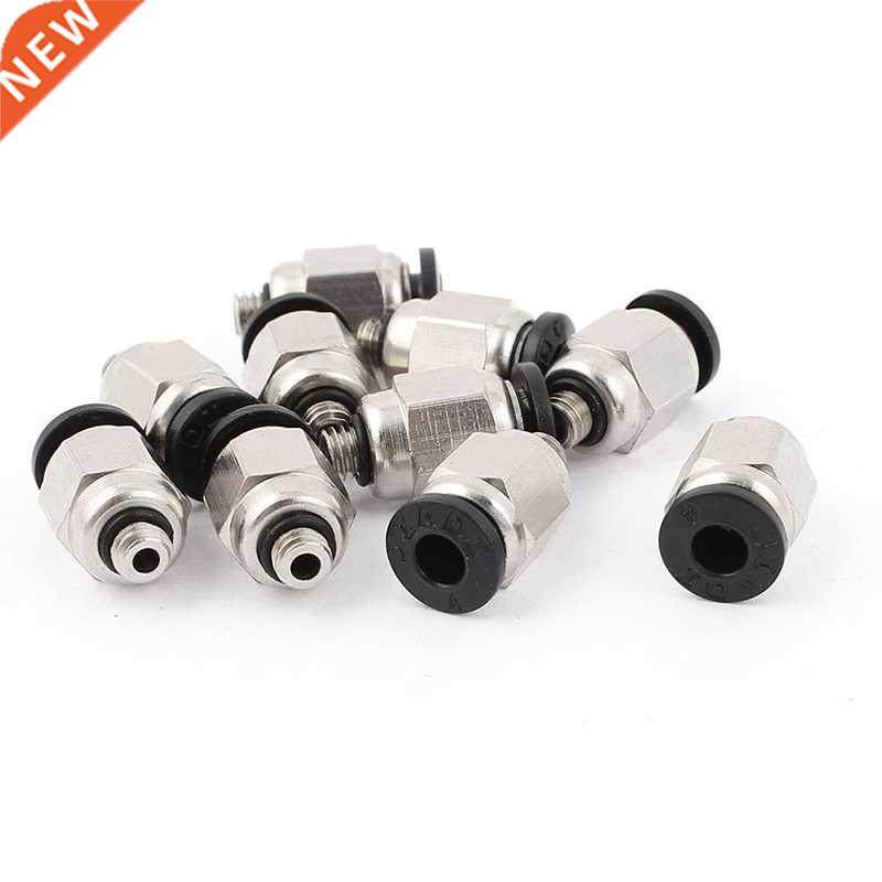 10Pcs 5mm Male Thread 4mm In Joint Pneumatic Connector Fitti
