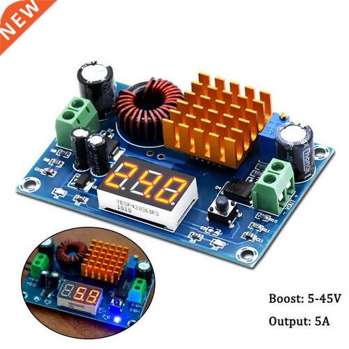 DC 4V-35V To DC 5V-45V Boost odule Digital Volteter DC-DC