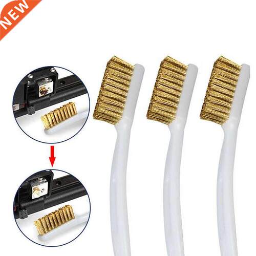 2pcs 3D Printer Cleaner Tool Copper Wire Brush Handle For No