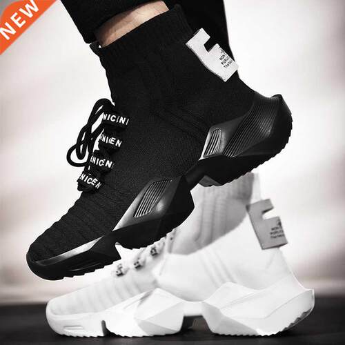 Damyuan Men's Retro Sock Sneakers 47 High Top Chunky Men