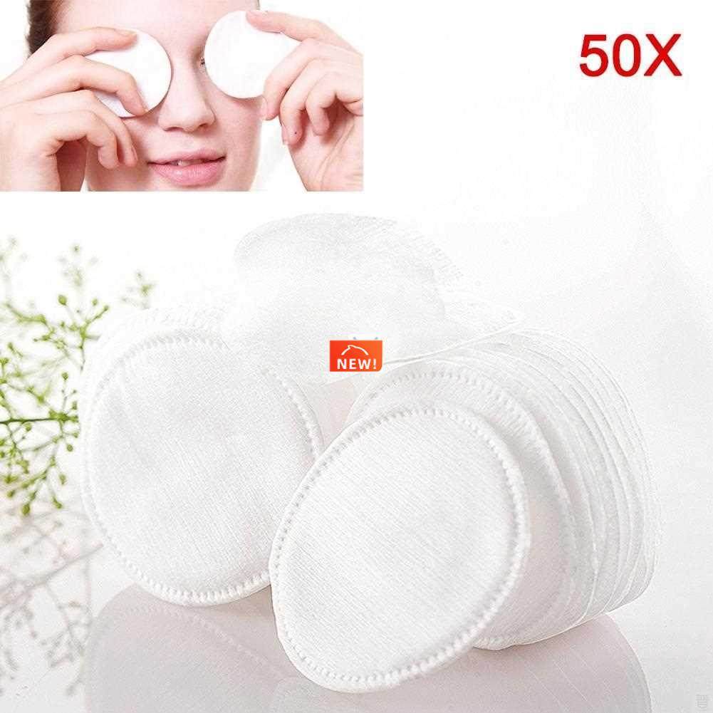 50/100pcs Round Premium Cotton Pad Cosmetic Makeup Swab