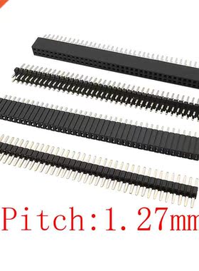 Pitch 1.27 mm Straight Single Row/Double Row Male Female Soc