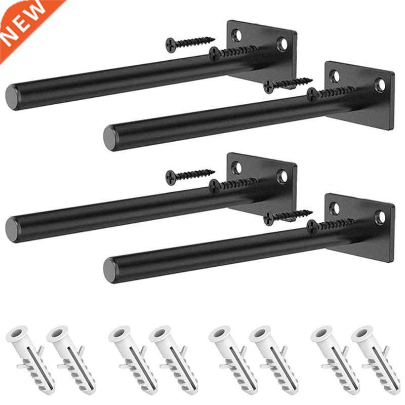 Floating Shelf Brackets, 6 Inch Heavy Duty Shelf Supports wi