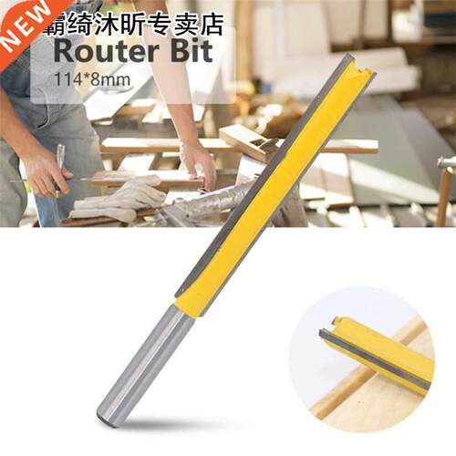8 Mm Shank Lengthened Straight Router Bit Milling Cutting Di