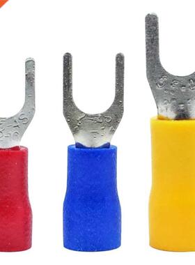 300 Pcs 22-16 16-14 12-10 AWG Insulated Fork Spade U-Type Wi