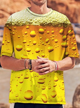 2021 Beer 3d Print T Shirt It 'S Time Letter Women Men Funny