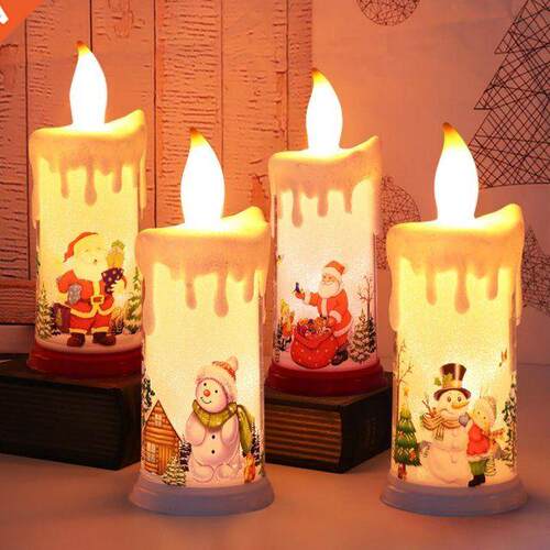 Santa Claus Snowman decorative small night light new Christm