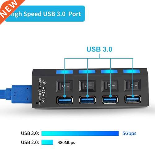 USB 3.0 HUB 2.0 Mobile Phone Charger Computer Network Hub