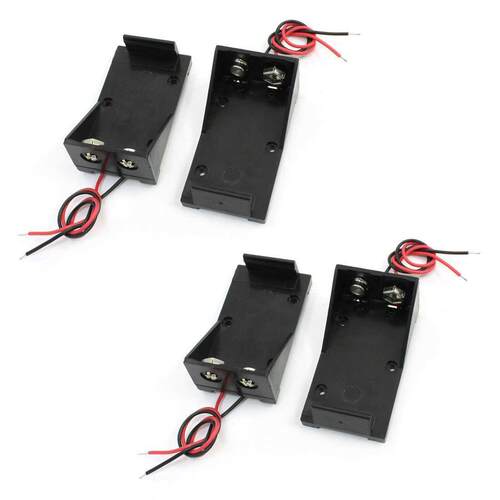 4x Battery Storage Case Slot Holder for 9V Batteries w 5.9&q