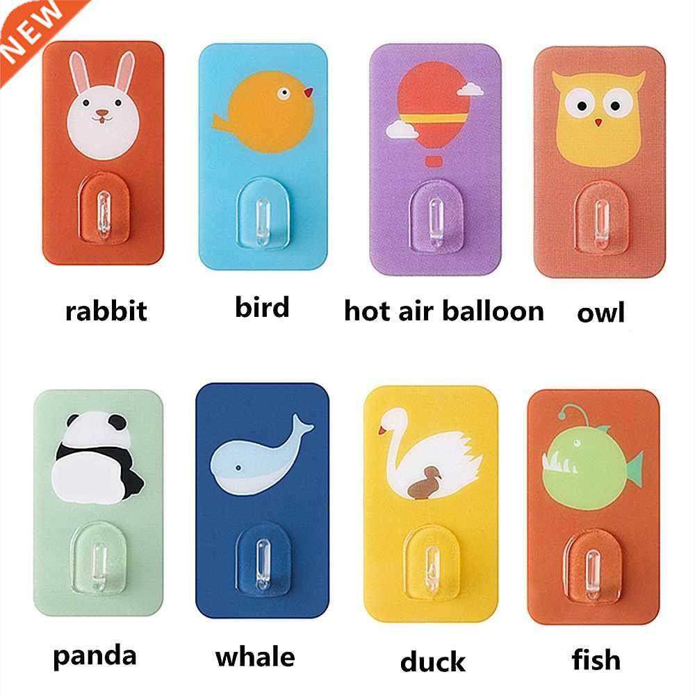 Colorful Animal Hooks Seamless Strong Self-adhesive Wall Han