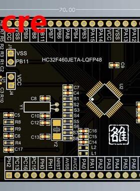HC32F460JETA-LQFP48 Development evaluaton board M4 512k fla