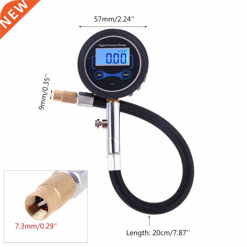 Digital Tire Air Pressure Gauge 200Psi with Adapter Kit for