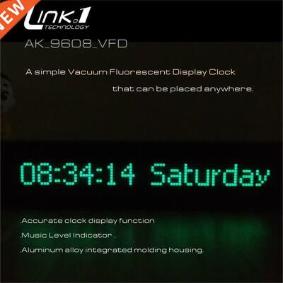 LNK1 9608 VFD Clock Musc Audo V meter Audo spectrum CNC