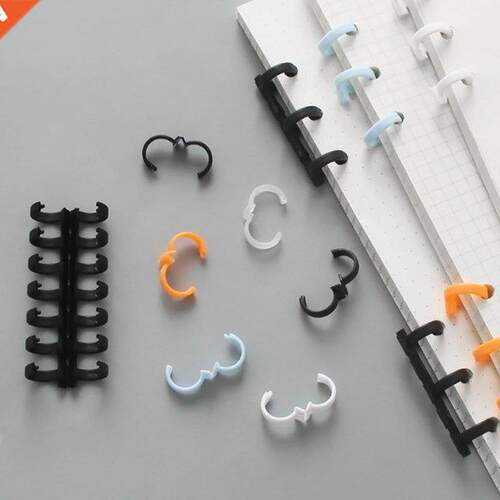 10Pcs Plastic Coil Spring Spiral Ring Binding Strip Rings 0