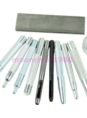 Set of 11 Craft Tool Die Punch Snap Rivet Setter Base Kit Fo