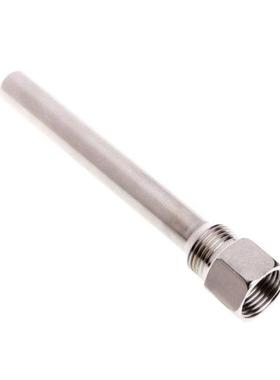 Stainless Steel Thermowell 1/2 NPT Threads 130mm Long For