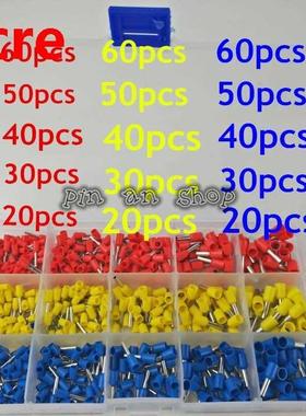 600Pcs / BOX Insulated Cord End Terminal Bootlace Cooper Fe