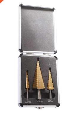 Step Drill Bits 4-12mm 4-20mm 4-32mm HSS Straight Slot Titan