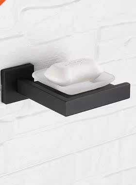 Black 04 Stainless Steel Towel Rack Toilet Brush Paper Hol