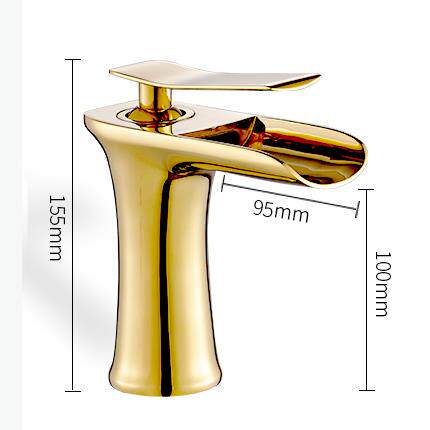 Basin Faucets Waterfall Bathroom Faucet Single handle Basin