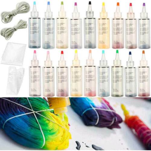 Fabric Textile Tie Dye Kit 3/12/18 Colors  Design Safe N
