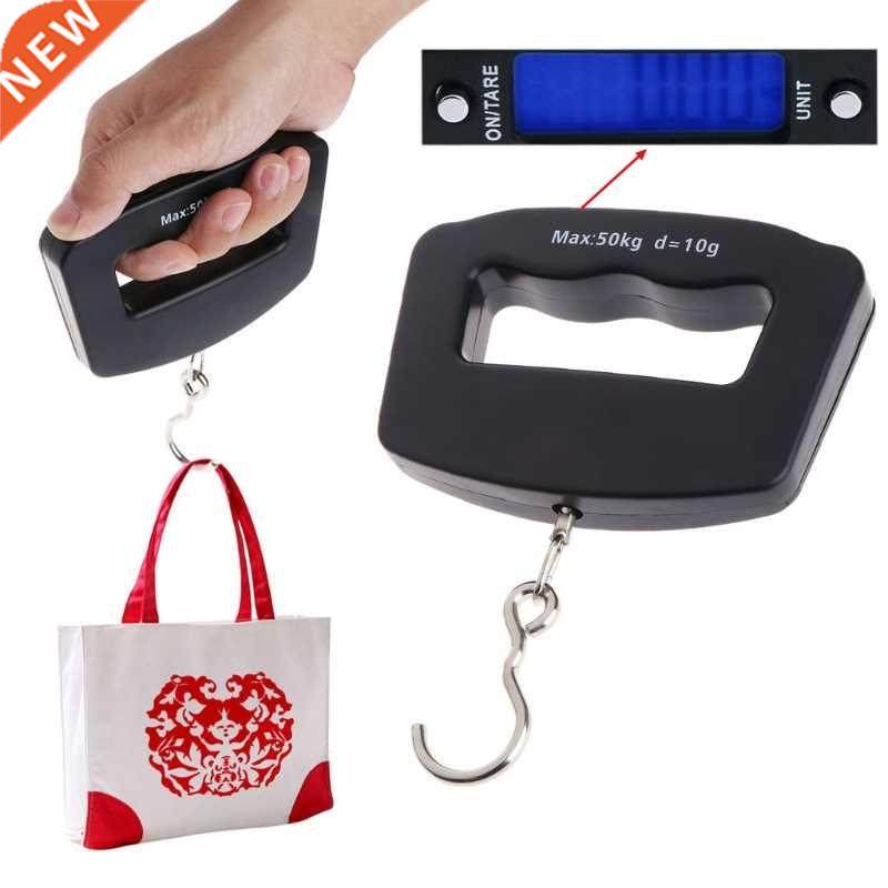 Mini Hand Held 50Kg*10g Fish Hook Weighting Luggage Scale Ba