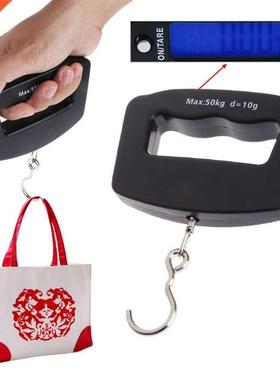 Mini Hand Held 50Kg*10g Fish Hook Weighting Luggage Scale Ba