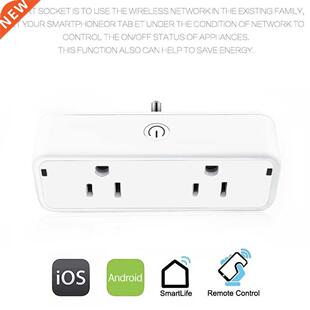 Smart Plug Dual Wifi Plugs 2 in 1 Extenders Socket Works wit