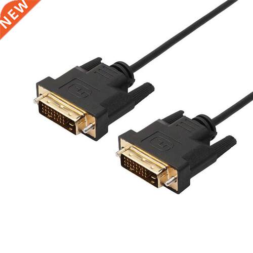 1.8m LCD Monitor DVI D To DVI-D Gold Male 24+1 Pin Link TV C