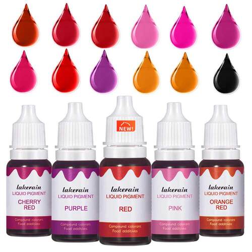 New 10ml Liquid Pigment for Lip Gloss Color Pigment Dyeing