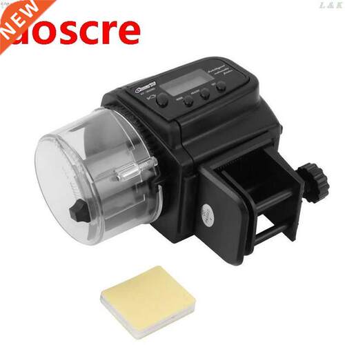 Adjustable Aquarum Automatc LCD Fsh Food Feeder Feedng T
