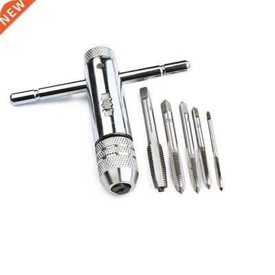 M3-M8 T-Handle Ratchet Tap Wrench Machinist To With 5Pcs S