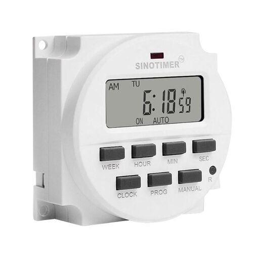 TM618sH 7 Days Programmable Timer Switch Weekly Digital Coun