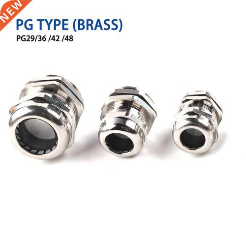 1pcs PG29 PG36 PG42 PG48 Brass nickel Metal waterproof cable