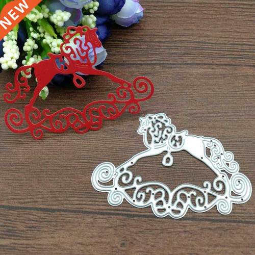 Baby Rocking Horse Toy lace Metal cutting dies Scrapbook car
