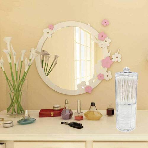 2 In 1 Acrylic Cotton Swab Pads Container Organizer 适用于 Y