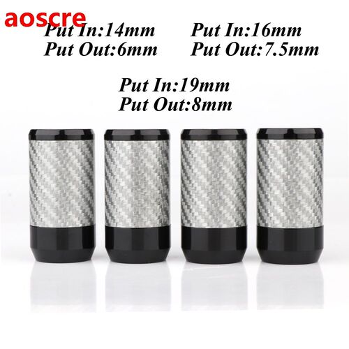 4Pcs hifi Carbon Fiber Pants Boot Y Splitter Speaker Brass A