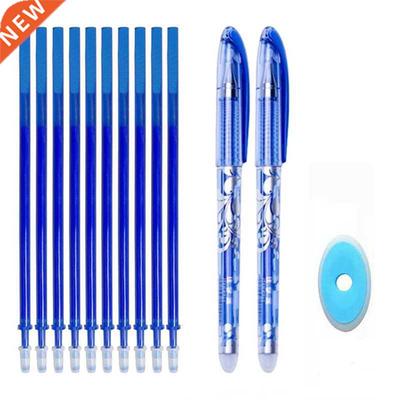 Erasable Pen Set Washable handle Blue Black Color Ink Writi